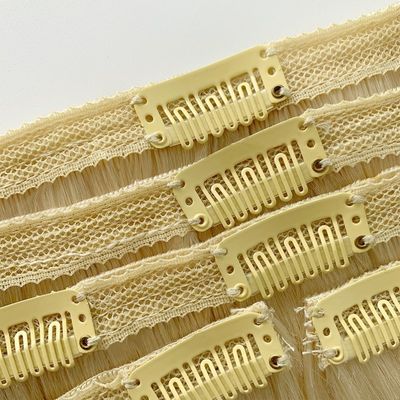 Clip in Hair Extensions Cheveux humains en soie, ligne droite, pré-obligatoire Paiement initial
