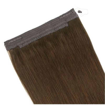 Fil de poisson droit en une seule pièce Extensions de cheveux Haloin avec volume et longueur teintables