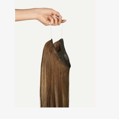 Fil de poisson droit en une seule pièce Extensions de cheveux Haloin avec volume et longueur teintables