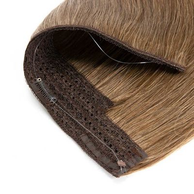 Remy Haloin Hair Extensions Cheveux humains avec style pré-lié et bande de tête invisible
