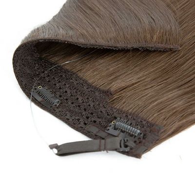 Remy Haloin Hair Extensions Cheveux humains avec style pré-lié et bande de tête invisible