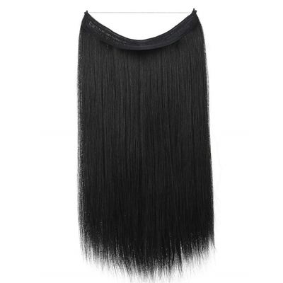 Une seule pièce de cheveux humains vietnamiens épais de haut en bas abordable Flip en extension de cheveux