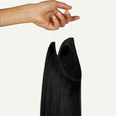 Une seule pièce de cheveux humains vietnamiens épais de haut en bas abordable Flip en extension de cheveux