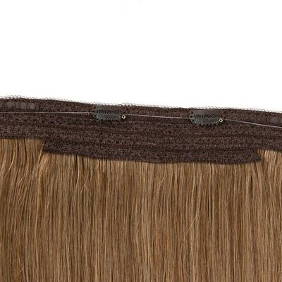100% cheveux humains sans couture Invisible poisson fil de fer extensions de cheveux Retour remboursements jusqu'à 30 jours