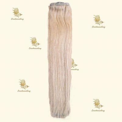 Clip dans l' extension de cheveux 100% russe humain Remy Clip Ins cheveux personnalisé Demande