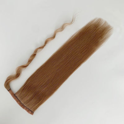 Extensons de queue de cheval de poil humain crus Dyeable 50,00cm * 8,00cm * 3,00cm Taille du colis