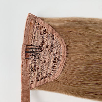 Extensons de queue de cheval de poil humain crus Dyeable 50,00cm * 8,00cm * 3,00cm Taille du colis