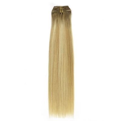 Clip dans les extensions de cheveux pour les cheveux courts Double dessiné Remy cheveux humains sur mesure Demande