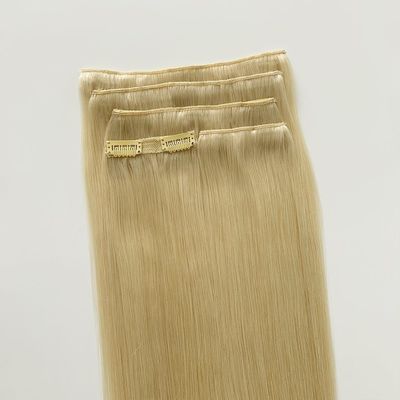 Paquet Poids brut 0,400 kg Clip classique dans les extensions de cheveux Double cheveux humains tirés