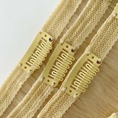 Paquet Poids brut 0,400 kg Clip classique dans les extensions de cheveux Double cheveux humains tirés