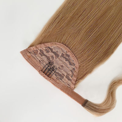 Extrait de chevelure de queue de cheval enroulé autour de long silky droit pour les femmes queue de cheval-231014