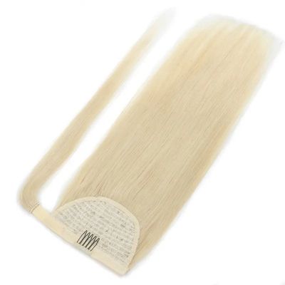 Paiement intégral Cuticule vierge crue Cheveux alignés queue de cheval 10A 12A Grade naturel droit