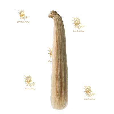 100% de cheveux humains Remy queue de cheval style droit Cheveux russes teurables