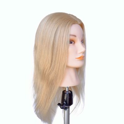 100% de cheveux humains de formation de la tête mannequin tête pour la pratique outil de formation professionnelle