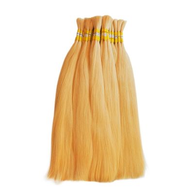 100% de cheveux humains en boucle de tissage de cheveux blonds en boucle de cheveux avec expédition FedEx / DHL / Aramex / TNT