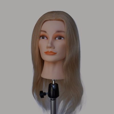 165g 613 Blonde Véritable Cheveux Humains Mannequin d'entraînement Tête Abordable Coût d'expédition et Temps