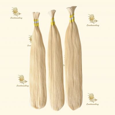 24 pouces brésilienne vierge Cheveux humains droits Double dessiné Miel Blonde Extension de cheveux