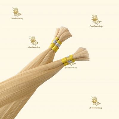 24 pouces brésilienne vierge Cheveux humains droits Double dessiné Miel Blonde Extension de cheveux