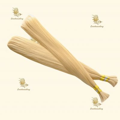 24 pouces brésilienne vierge Cheveux humains droits Double dessiné Miel Blonde Extension de cheveux