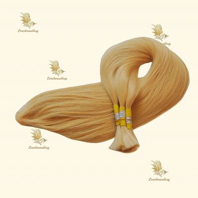 24 pouces brésilienne vierge Cheveux humains droits Double dessiné Miel Blonde Extension de cheveux