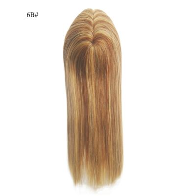 Tape à cheveux humains à main attachée à la main à la pièce de dessus mono pour une perruque en dentelle à base complète
