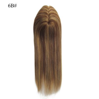 Tape à cheveux humains à main attachée à la main à la pièce de dessus mono pour une perruque en dentelle à base complète