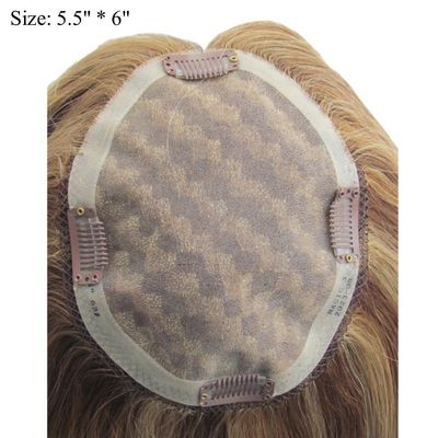 Tape à cheveux humains à main attachée à la main à la pièce de dessus mono pour une perruque en dentelle à base complète