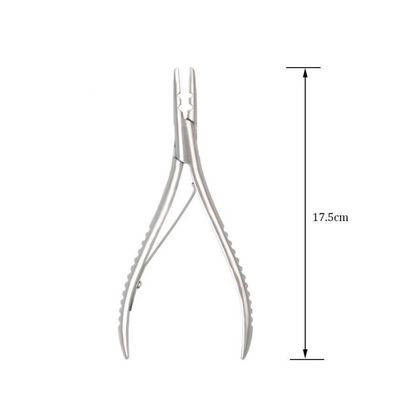 Plier en acier inoxydable américain pour l' élimination des perles d'extension de cheveux professionnels en kératine
