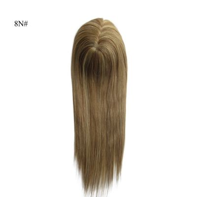 16 pouces Mono Topper à la main attaché à la main Monofilament de cheveux humains avec un faible coût d'expédition