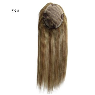16 pouces Mono Topper à la main attaché à la main Monofilament de cheveux humains avec un faible coût d'expédition