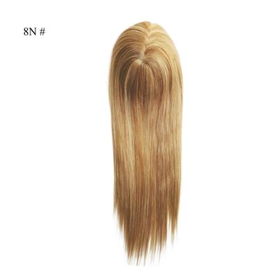 16 pouces Mono Topper à la main attaché à la main Monofilament de cheveux humains avec un faible coût d'expédition