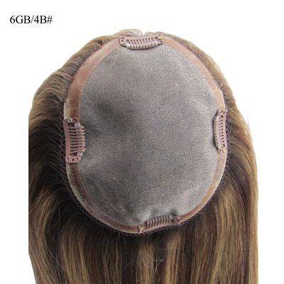 Mono Base Juif Kosher Topper pour les femmes 5.5X6 prime prime Cuticule Aligné Pièce de cheveux