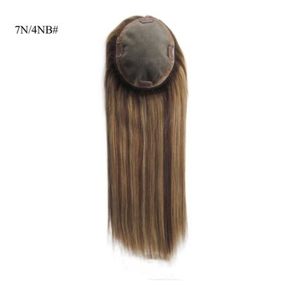 Remy Hair Mono Topper pour cheveux humains pour femmes aux cheveux fins 0,300 kg Poids brut du paquet