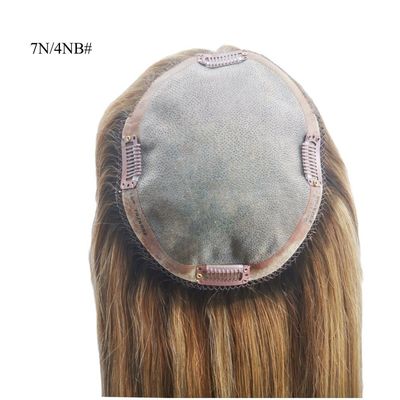 Remy Hair Mono Topper pour cheveux humains pour femmes aux cheveux fins 0,300 kg Poids brut du paquet