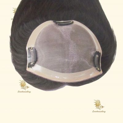 Toppers de cheveux humains naturels de couleur muti avec monnaie américaine dans la couleur naturelle