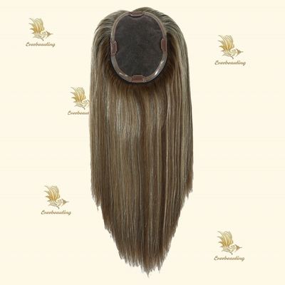 Remy Hair Topper-23007 Monofilament Topper Highlight à la main lié 3X6.5 première base mono